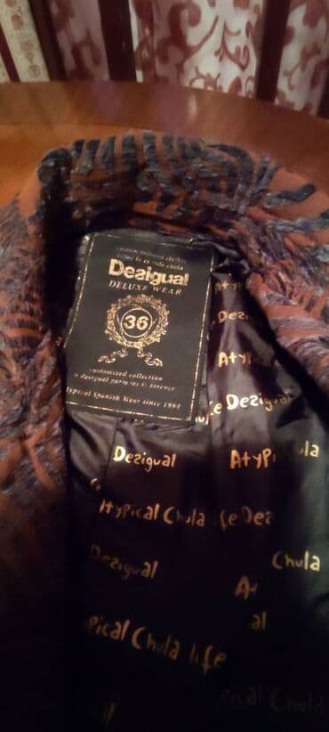 teddy kaput prodaja: Desigual, S (EU 36), Leopard, krokodil, zebra, Sa postavom — 3