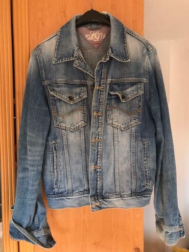 Transitional jacket, Jeans, XL (EU 54), Tommy Hilfiger, color - Light blue