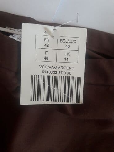 srebrni lancic sa krstom: XL (EU 42), Mini, color - Brown — 2