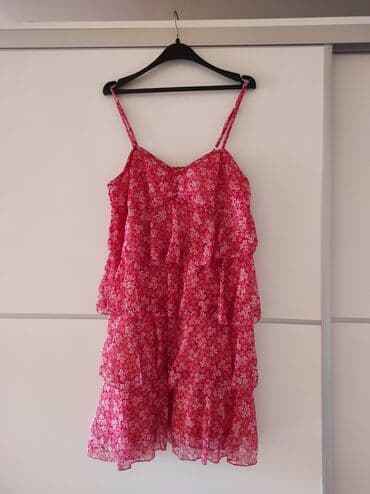 pamučne haljine tunike: M (EU 38), Polyester, color - Pink — 1