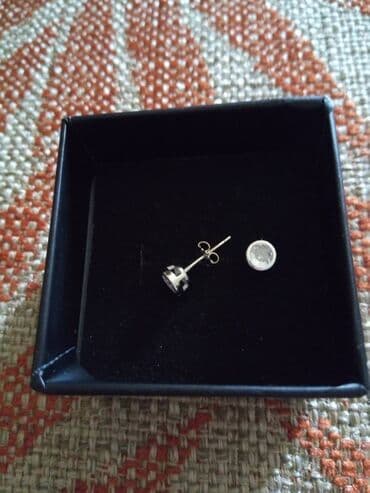 srebrna ogrlica sa krsticem: Clip-on earrings, Material: Cubic zirconia, Silver — 4