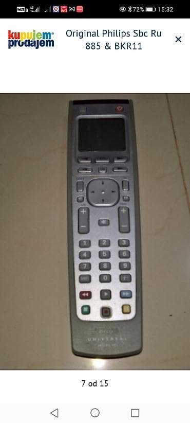 mali frižider polovni: Univerzalni daljinski upravljač Philips SBC RU885 + BKR11 - — 5