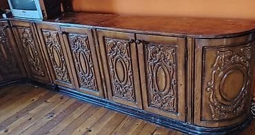 stolice: Nameštaj za dnevnu i trpezarijsku sobu + francuski ležaj prodajem - — 3