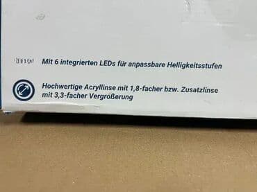 masine za poliranje: *** AKCIJA *** 1780 Stona lupa MAGINON sa LED TL-120 Faktor uvećanja — 1