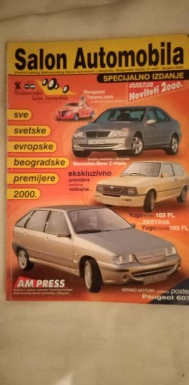 tekstualni zadaci iz matematike za 3 razred osnovne skole: Autokatalog Salon automobila 1999,2000x4,2001x2007 i 2009. god. (Nisu — 2