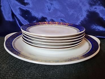 Ostali antikviteti: Servis za torte,kolace iz 1945 do 1958godine. Bohemija Carlsbad — 9