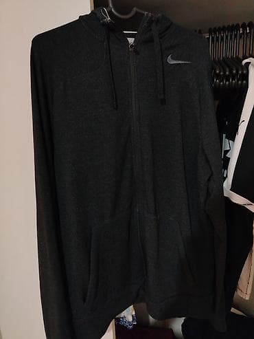 zelena nike trenerka: ORIGINAL NIKE DRI FIT M Muška Trenerka Stanje 10/10 Kao Nova Tamno — 3