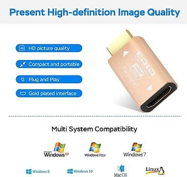 polovni racunari gaming: EDID Emulator HDMI adapter Opis: - HDMI EDID emulator/adapter sa — 4