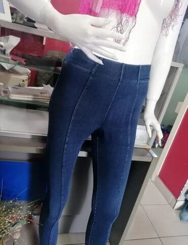 pantalone od vestacke koze: Predivne Farmerice model kao helanke Odgovara Vel S M Pune elastina — 1