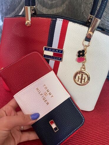 tommy hilfiger dzemperi: Tommy hilfiger torba i novcanik 4000 set Posebno torba 3000 din a — 5