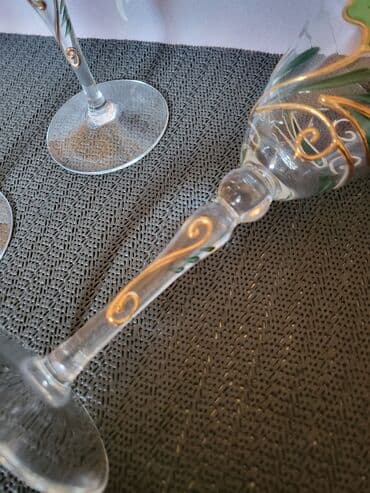 swarovski case za vino cena: Case za vino,rucno oslikane,kristalno staklo iz 80ih.god. Case rucno — 11