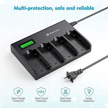 Punjači za kamere: Powerextra inteligentni punjač za Sony NP seriju baterija – 4 kanala — 1