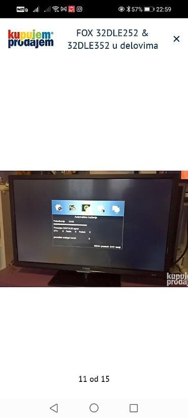 drzac za telefon za motor: FOX 32DLE252 i FOX 32DLE352 – delovi za TV Dostupni originalni delovi — 9