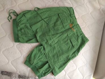 pepco lanene pantalone: Desigual sorts-bermude, materijal pamuk i lan, veoma zanimljiv model — 9
