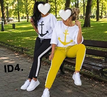 balmain majice cena: Ženski dvodelni trenerka komplet – Nautical Anchor, ID4. - Gornji — 3