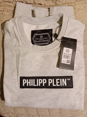 plein sport duks: Duks, M (EU 50), S (EU 48), Philipp Plein, bоја - Siva — 1
