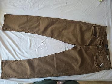 replay cargo pantalone: Replay muške pantalone u braon boji, klasičnog jeans/chino kroja — 5