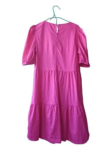 roze odelo: Pink haljina A‑kroja sa volanima - Boja: intenzivna magenta/roze - — 2