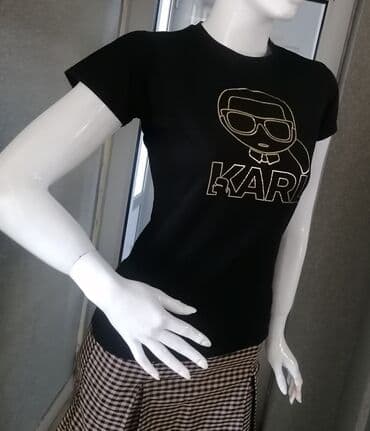 replay majice sa kragnom: Karl Lagerfeld, S (EU 36), Cotton, color - Black — 3
