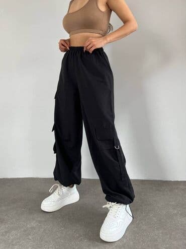 zenske kargo pantalone: S (EU 36), M, L, Kargo — 14
