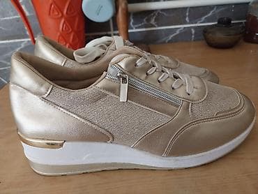 Venčanice i aksesoari: Ženske patike – zlatne/šampanj ton - Elegantne platforme sa — 1