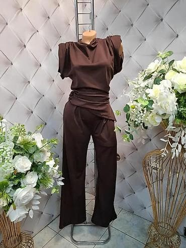 torbe oko struka: Elegantni ženski komplet sa pantalonama – više boja - Dvodijelni set — 2