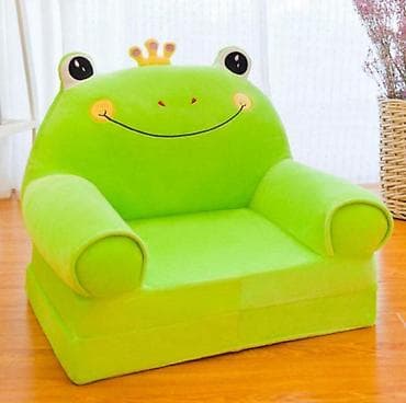ikea mammut deciji sto: Foteljica za decu FROGY CROWN – plišana, rasklopiva foteljica u obliku — 1