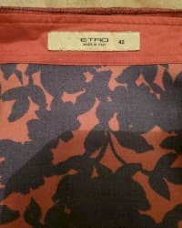 bluze c a: M (EU 38), Svila, Cvetni, Jednobojni, bоја - Crvena — 8