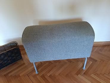 Furniture: Tabure/klupa za sedenje – siva tkanina, metalne nogice - at lalafo.rs — 1 Furniture: Tabure/klupa za sedenje – siva tkanina, metalne nogice - — 1
