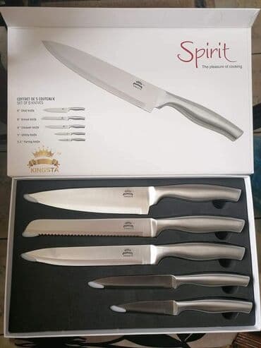 Noževi -SET od 5 kom Marka : Spirit Odličan kvalitet Tanko sečivo - na lalafo.rs Noževi -SET od 5 kom Marka : Spirit Odličan kvalitet Tanko sečivo -