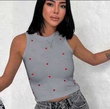 srebrni lancic sa krsticem: One size, Cotton, Print, color - Grey — 1