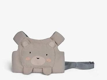 bez haljina: KikkaBoo Kaiš za prohodavanje Bear Mesh Beige – deluxe sigurnosni — 3