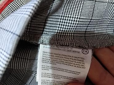zara haljina s: Komplet – satenska košulja + karirane pantalone sa šljokičastim — 10