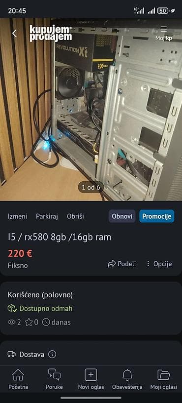 otkup maticnih ploca: Konfiguracija: Procesor: Intel Core i5-6400 Grafička karta: AMD RX — 6