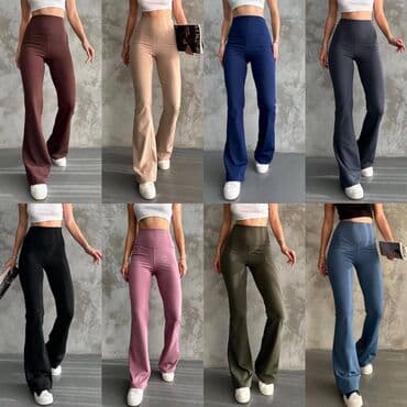 crne lanene pantalone: XL — 1