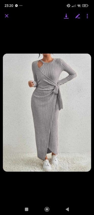 new yorker odeca: Amari L, M, S, color - Grey, Cocktail, Long sleeves — 1