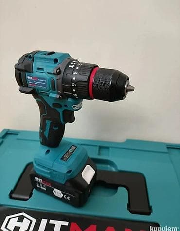 Hand Tools: Set akumulatorskih alata HITMAN – 62V Sadržaj kompleta: - Ugaona — 5