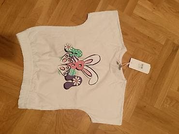 majice sa 34 rukavima: Komplet za devojčice – bela majica i lagana jaknica mešano. cena je po — 1