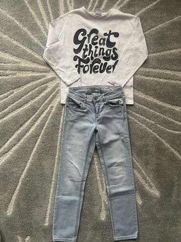 pepco stvari za devojcice: Zara, Komplet: Majica, Pantalone, 128-134 — 1