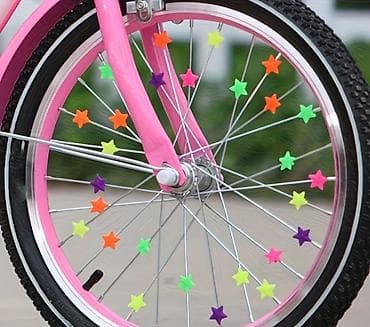 dzak i rukavice za boks za decu: Šareni ukrasi u obliku zvezdica za žice bicikla – 72 kom - Set — 2