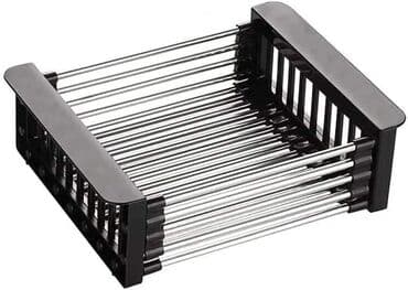 dozer za sudoperu: Prenosiva čelična korpa za sudoperu za pranje i ceđenje Detalji o — 3