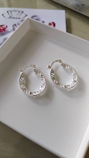 Watches: Hoop earrings, Material: Silver — 2