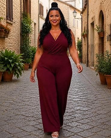 kompleti za svadbu za punije dame: 08. ZA PUNIJE DAME ✨ KOMBINEZON 💫💫💫 4.900 DIN Veličine: XL • 2XL • — 3