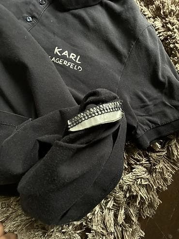 karl lagerfert: Men's T-shirt Karl Lagerfeld, bоја - Crna — 2