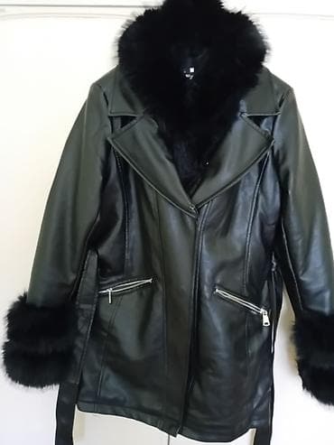 farmerice s: Ženski crni sako i jakna sa krznom 1) Sako AMISU - Boja: crna - Kroj — 3