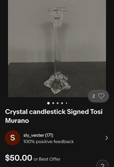 led svecnjak: Nov nemacki kristal svecnjak cvet iz 80ih.god. Svecnja nemacki,pun — 10