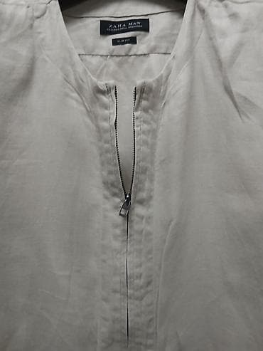 tech fleece s: ZARA MAN muška jakna – Slim Fit - Model bez kragne, minimalističnog — 4