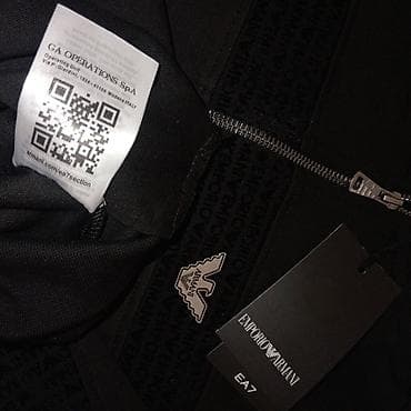 esprit jakna muska: Trenerka Emporio Armani, bоја - Crna — 5