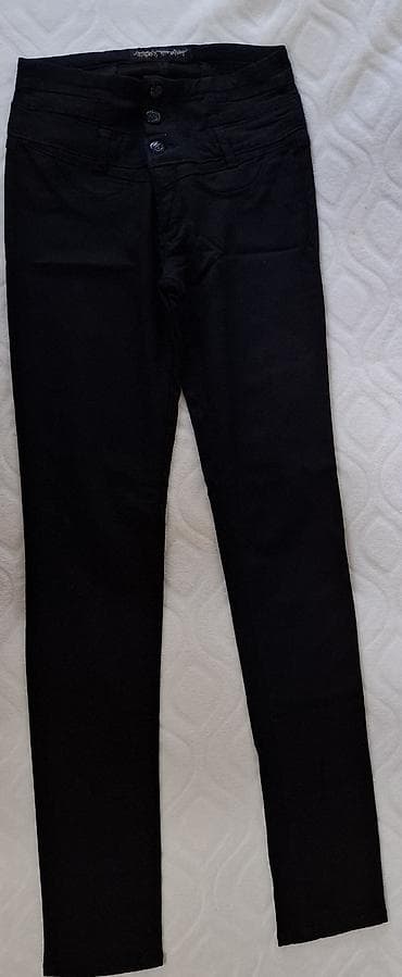 maxers farmerke cena: Ženske skinny farmerke – crne - Model: uske/skinny nogavice - Visina — 3