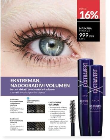 rotirajuća četka za kosu lidl: Avon Exxxtravert maskara za volumen trepavica pruža trenutni efekat i — 1